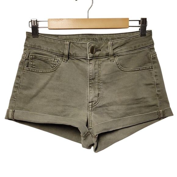 American Eagle Outfitters Pants - American Eagle Hi-Rise Shortie Super Super Stretch Grunge Festival‎ Utility Sz 6